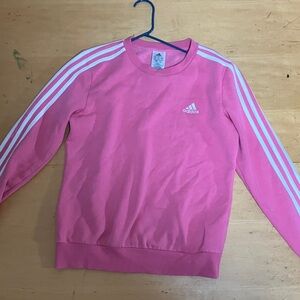 Adidas Kids Pink Crewneck Sweatshirt